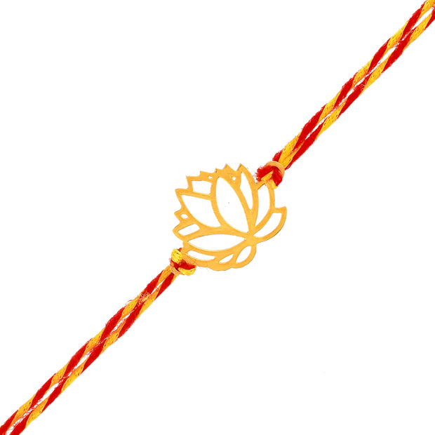 Lotus 925 sterling silver rakhi