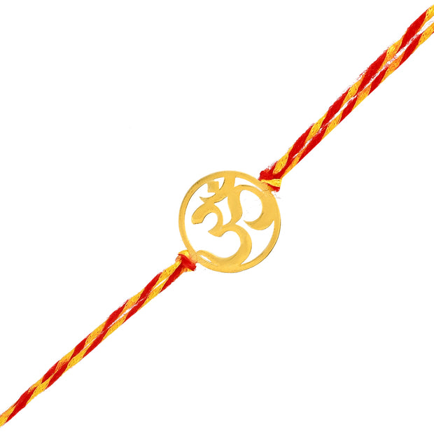 Om 925 sterling silver rakhi