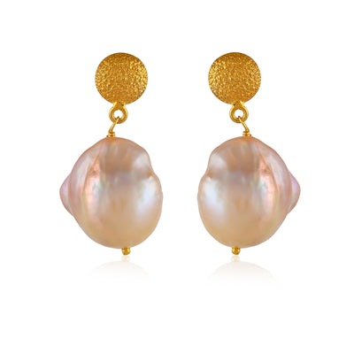 Baroque Pearl Silver Earring