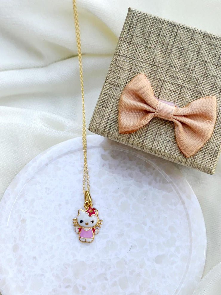 Kitty kids necklace